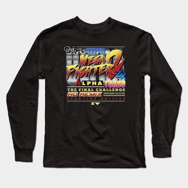 Super Hyper Mega Fighter Long Sleeve T-Shirt by SoleVision